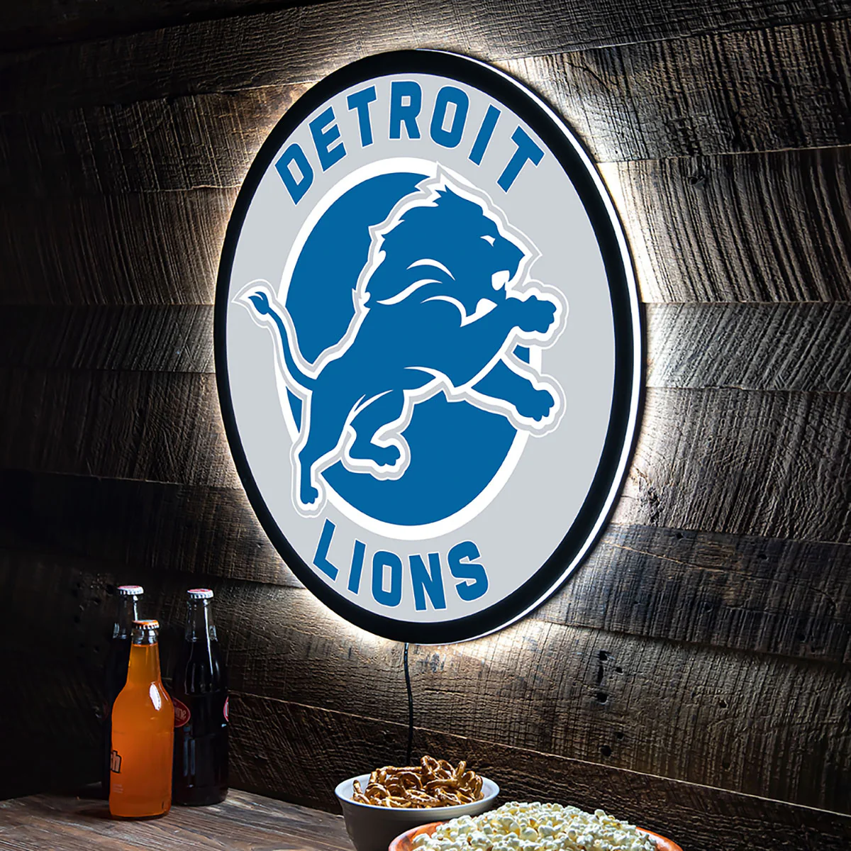 NFL Backlit Full Edge Round Wall Sign - Image 40