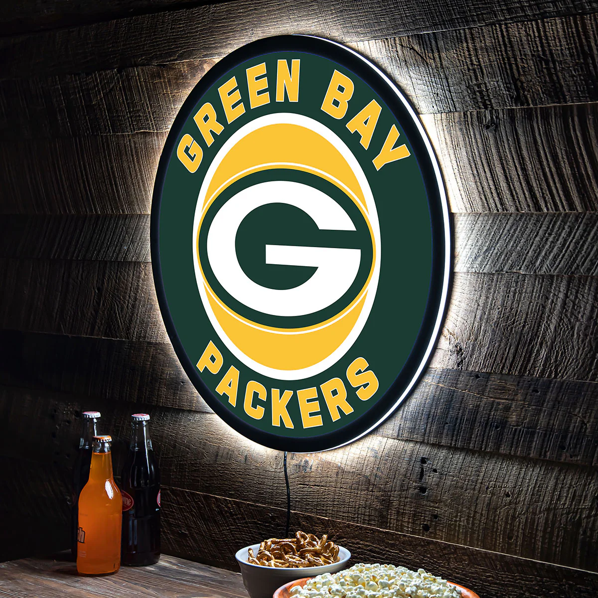 NFL Backlit Full Edge Round Wall Sign - Image 42
