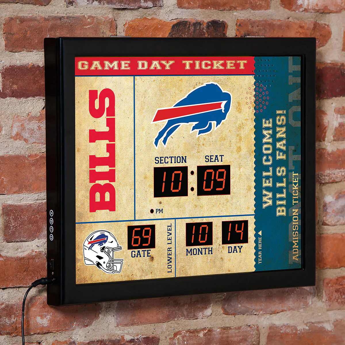 NFL Gameday Ticket Wall Clock and Speaker - Image 12