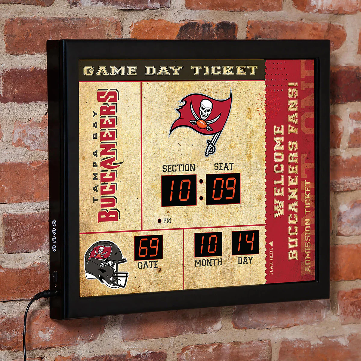 NFL Gameday Ticket Wall Clock and Speaker - Image 17