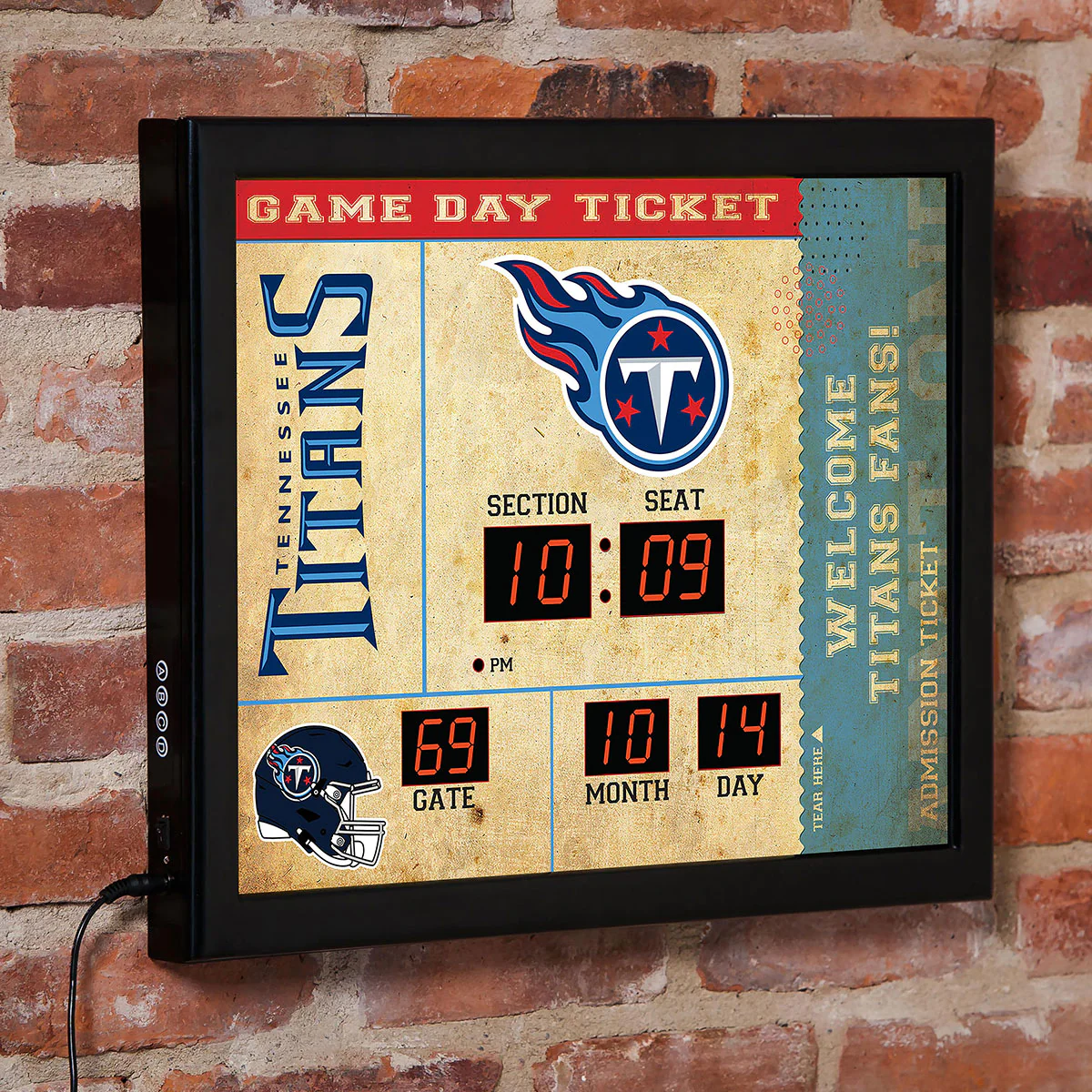 NFL Gameday Ticket Wall Clock and Speaker - Image 19
