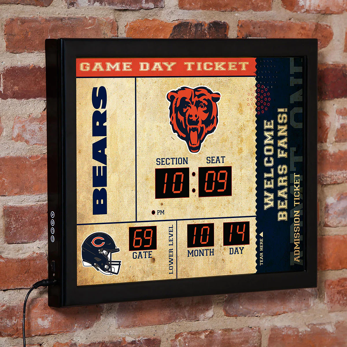 NFL Gameday Ticket Wall Clock and Speaker - Image 23
