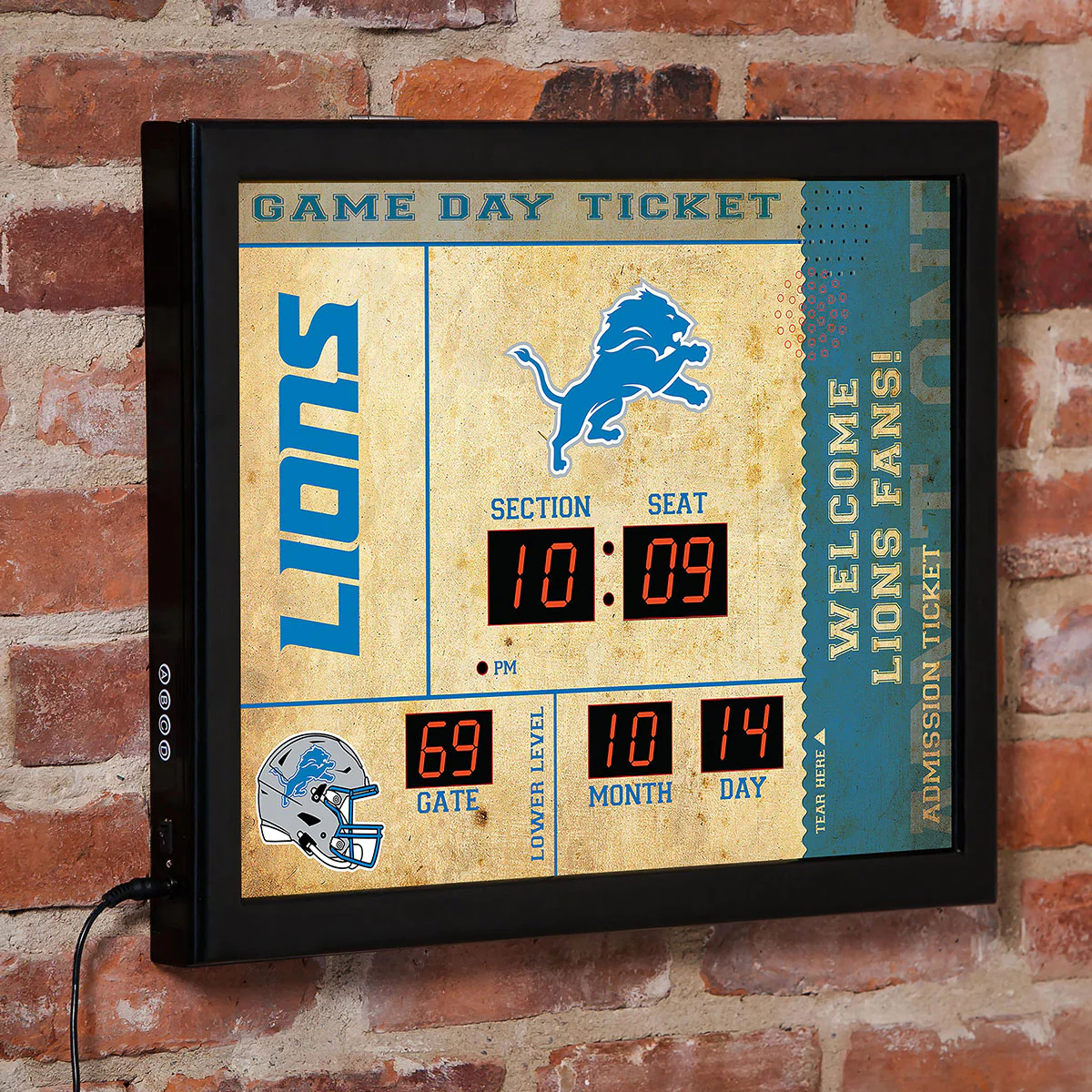 NFL Gameday Ticket Wall Clock and Speaker - Image 27