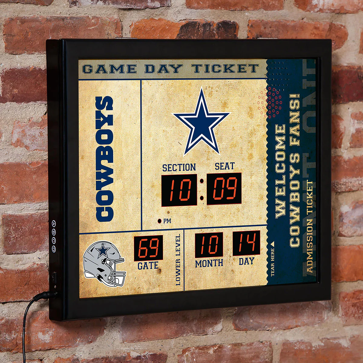 NFL Gameday Ticket Wall Clock and Speaker - Image 28