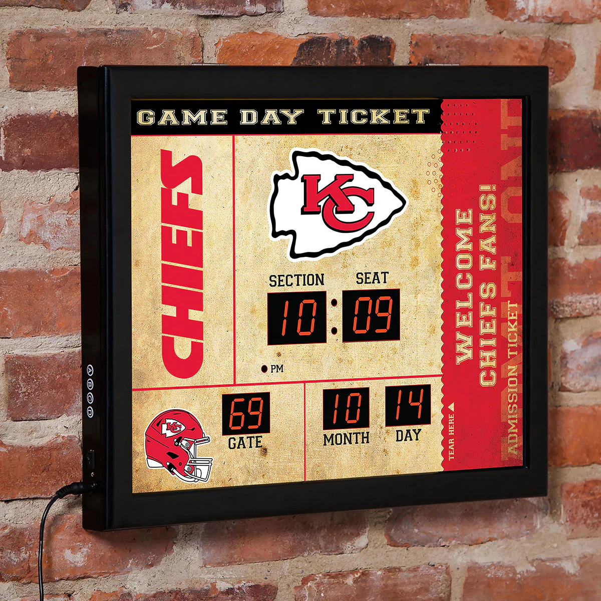 NFL Gameday Ticket Wall Clock and Speaker - Image 3