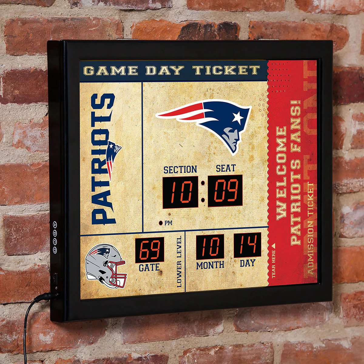 NFL Gameday Ticket Wall Clock and Speaker - Image 31