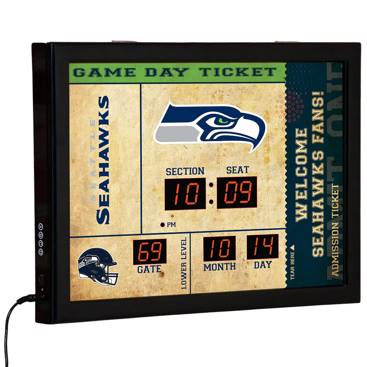 NFL Gameday Ticket Wall Clock and Speaker - Image 35