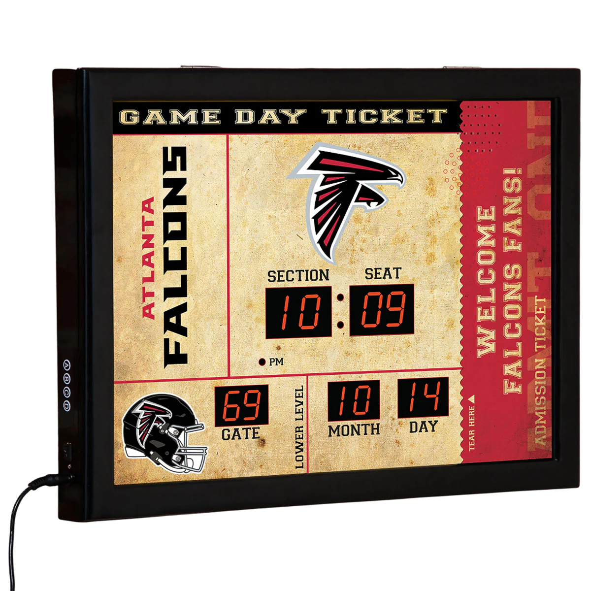 NFL Gameday Ticket Wall Clock and Speaker - Image 45