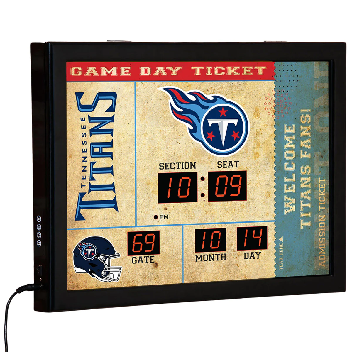 NFL Gameday Ticket Wall Clock and Speaker - Image 49