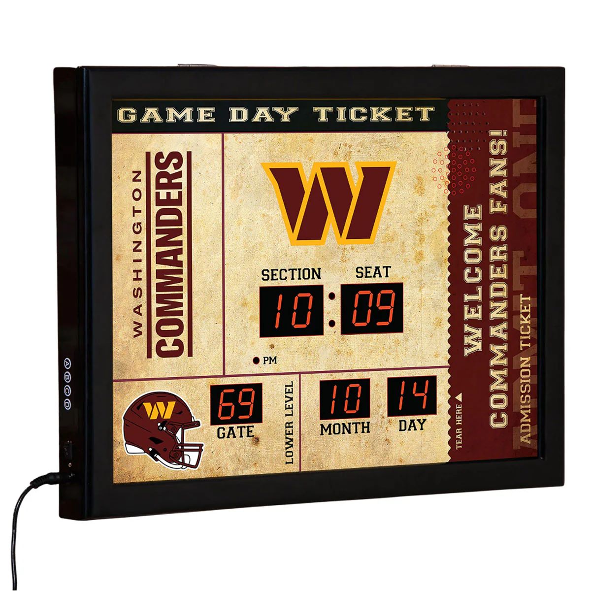 NFL Gameday Ticket Wall Clock and Speaker - Image 51