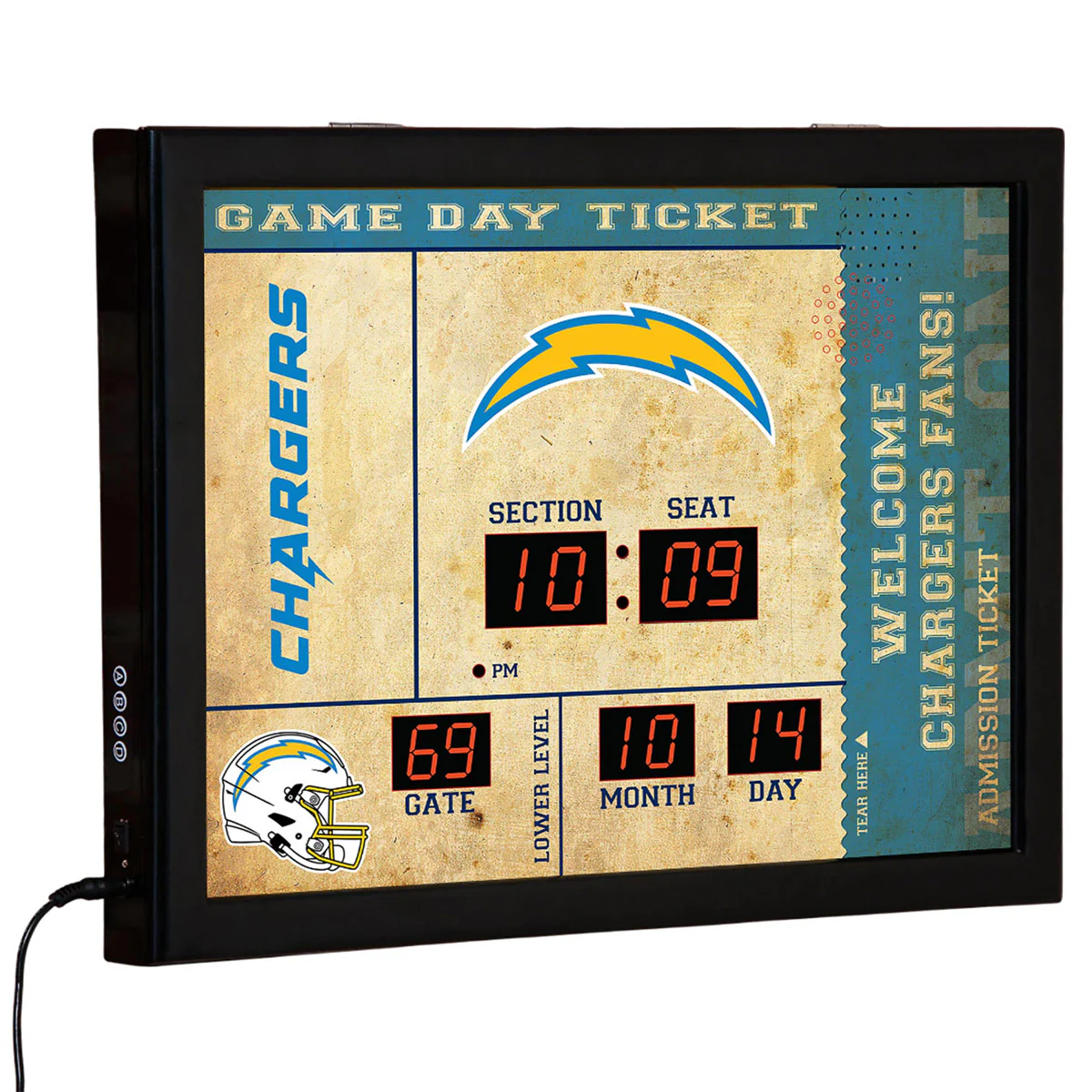 NFL Gameday Ticket Wall Clock and Speaker - Image 53