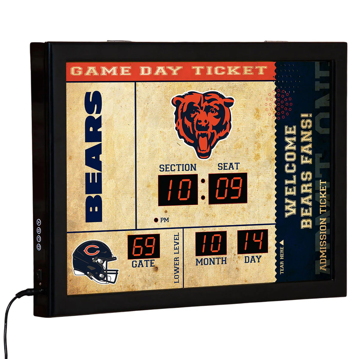 NFL Gameday Ticket Wall Clock and Speaker - Image 54