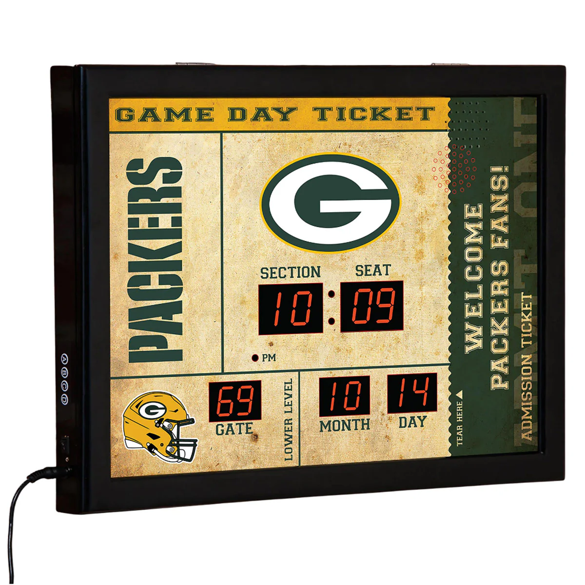 NFL Gameday Ticket Wall Clock and Speaker - Image 57