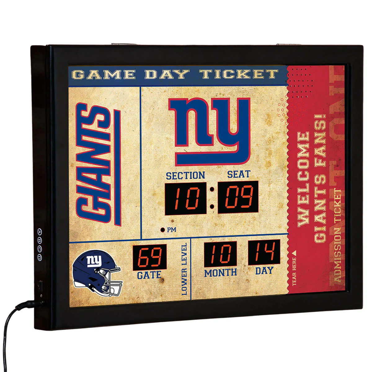 NFL Gameday Ticket Wall Clock and Speaker - Image 63