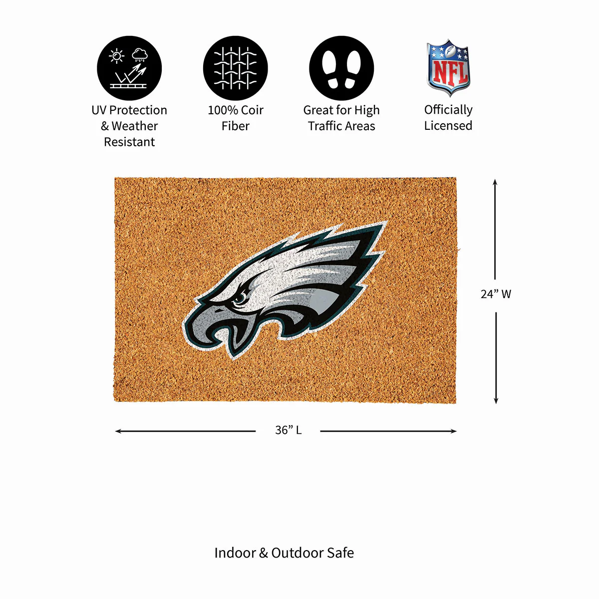 NFL Large Format Team Coir Mat - Image 132