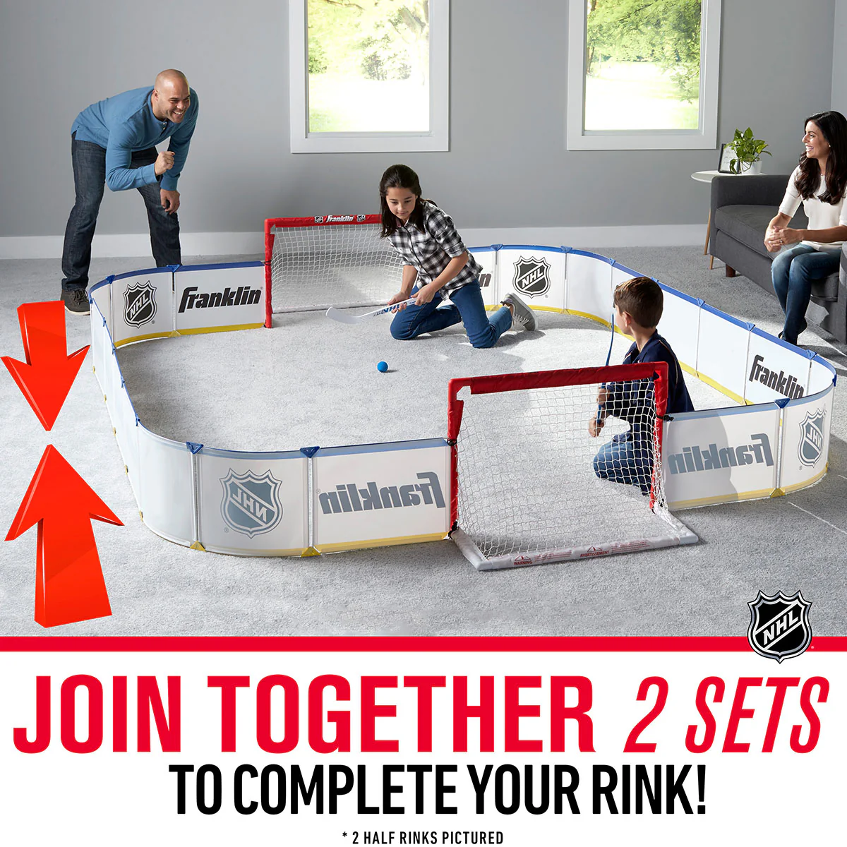 NHL Mini Hockey Half Rink - Image 6