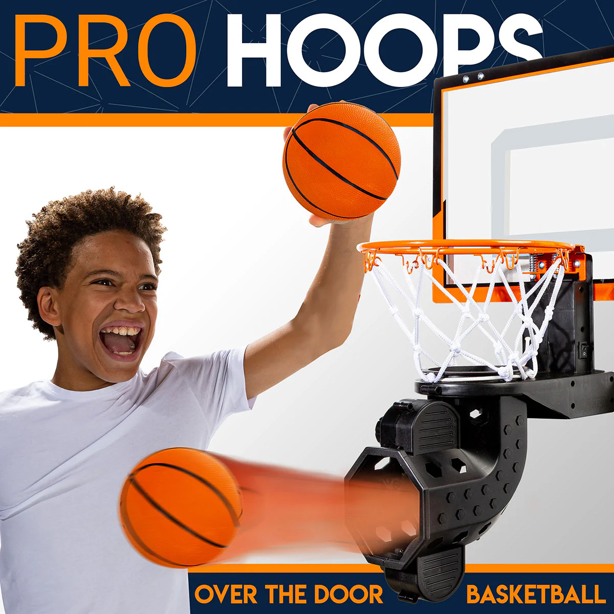 Over the Door Basketball Hoop with Electric Return - Image 2