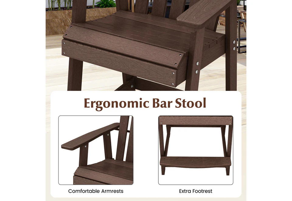 Patio Chair with Armrest and Footrest - Image 5