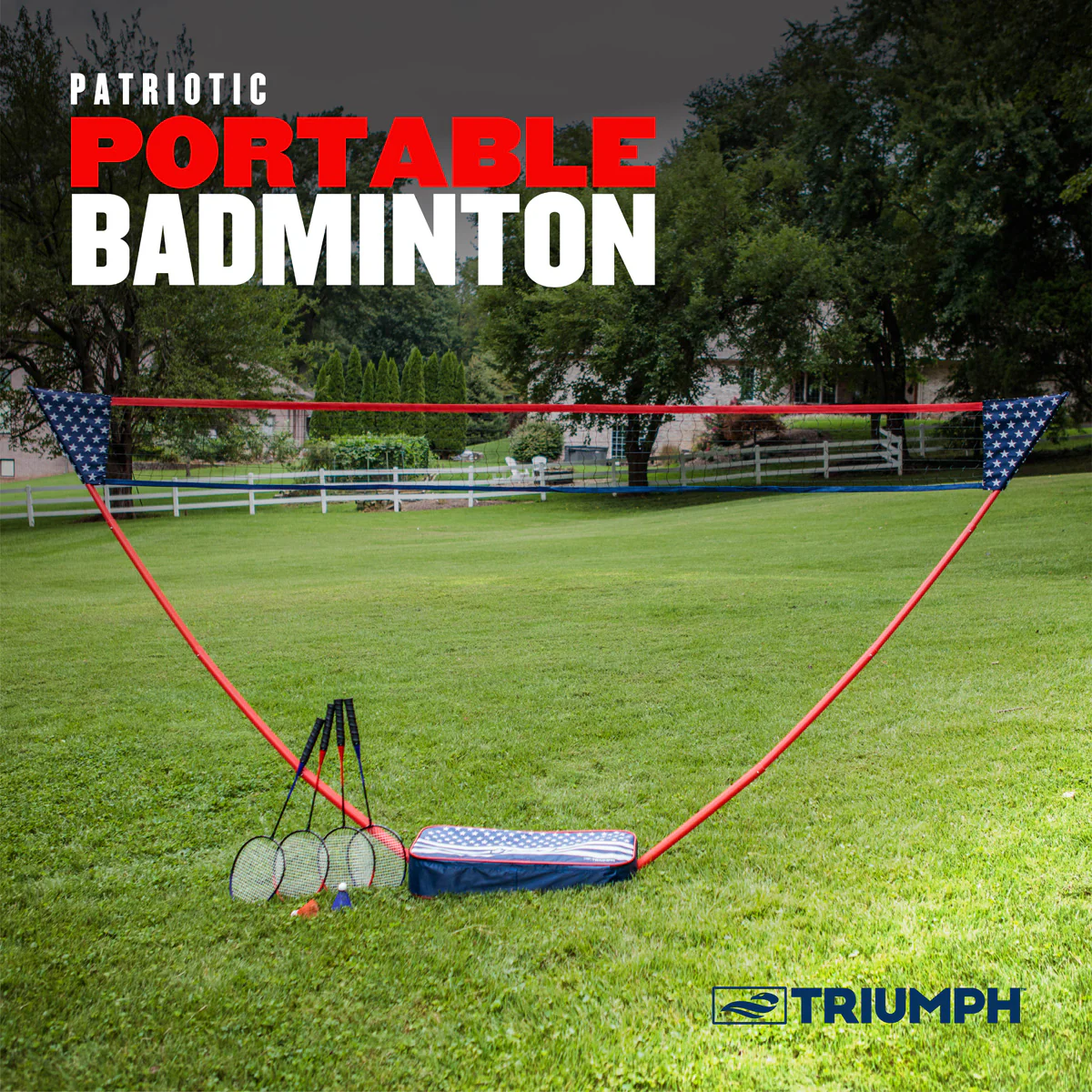 Patriotic Portable Badminton - Image 6