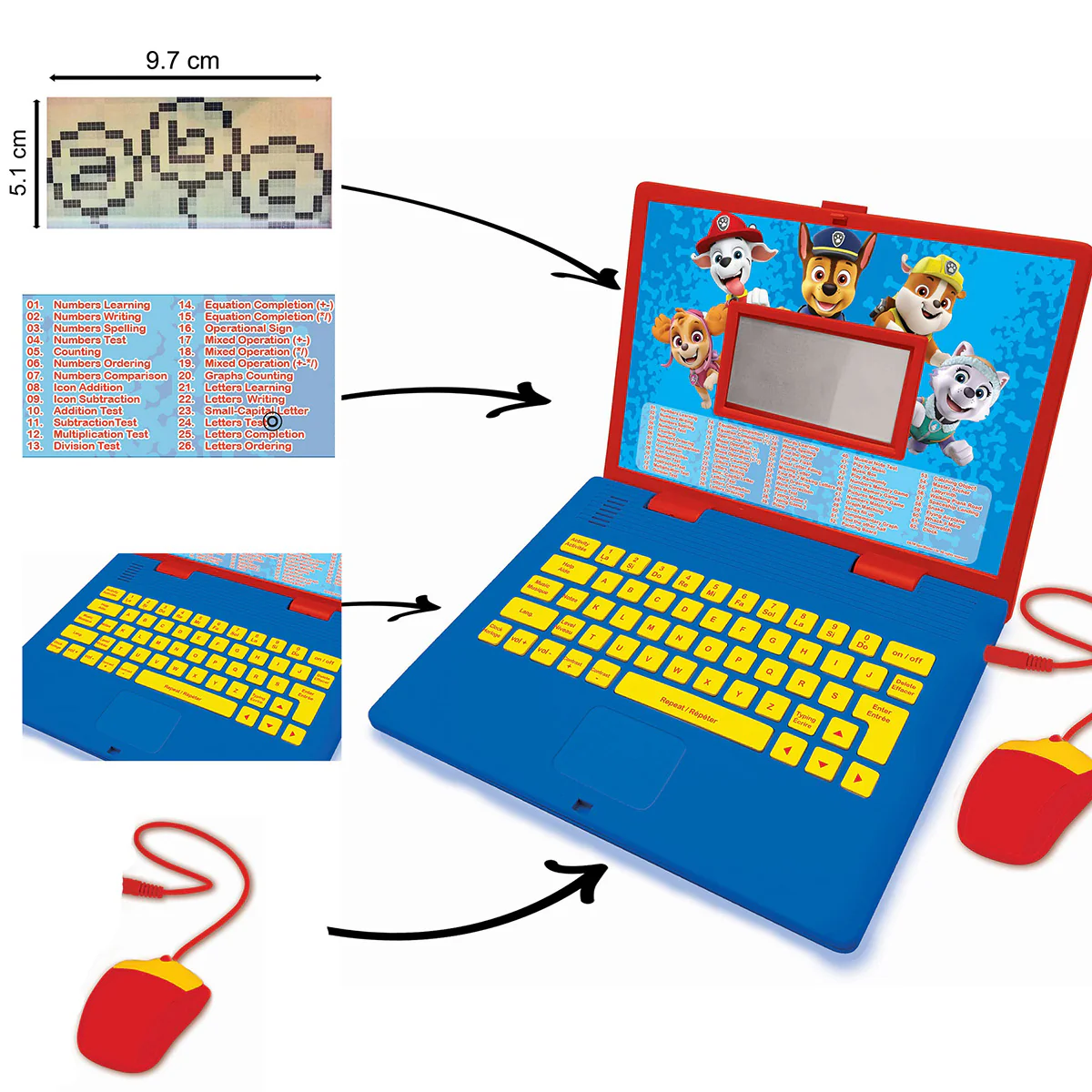 Paw Patrol Bilingual Talking Educational Laptop - Image 3