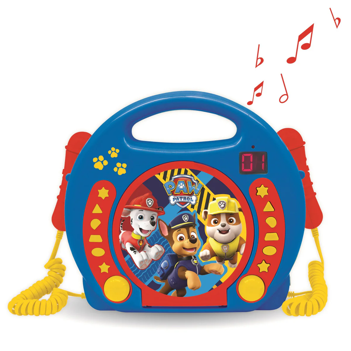 PAW Patrol Portable CD Player with 2 Sing Along Microphones - Image 2