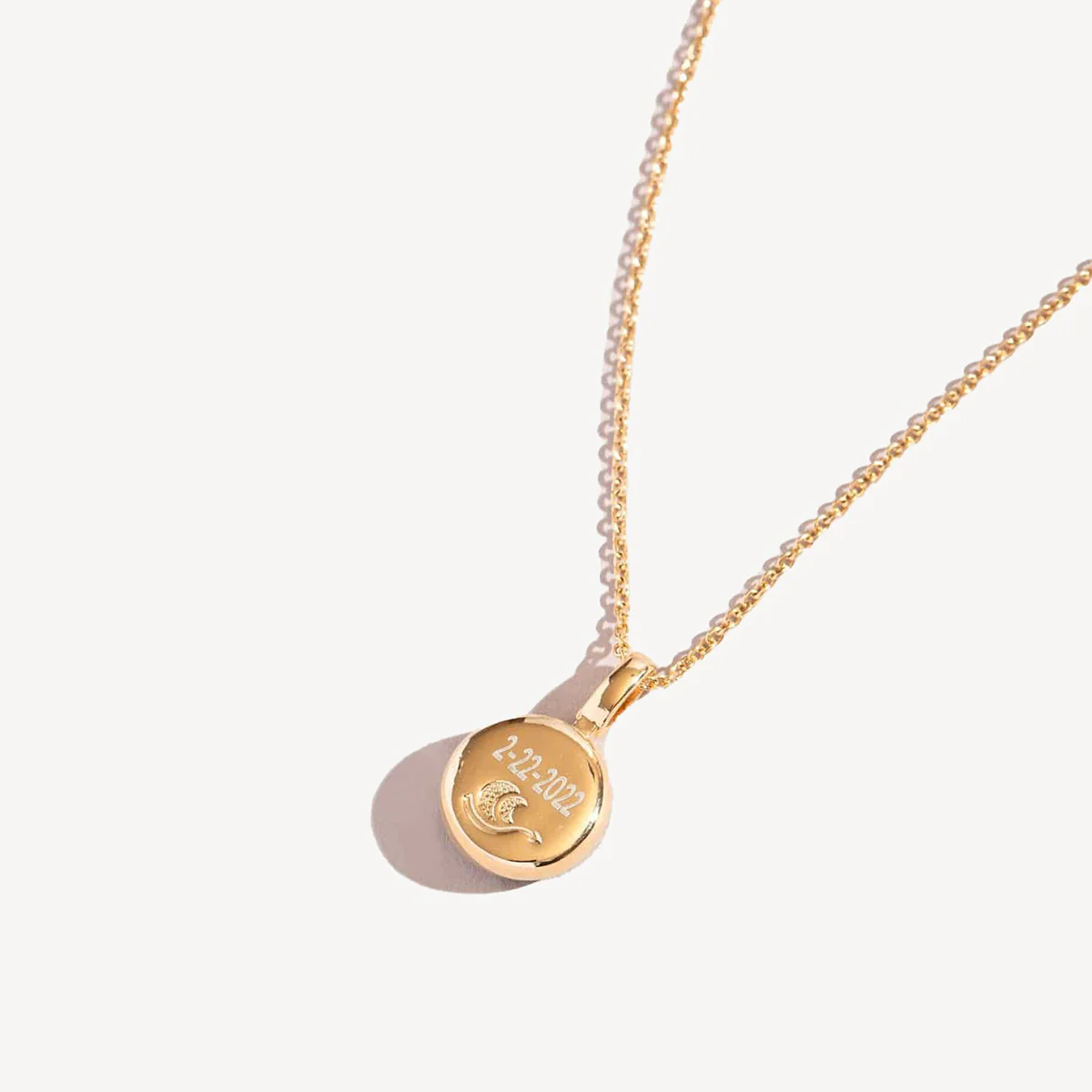 Personalized Engraved Choose Your Moon Phase Sky Light Necklace - Image 2