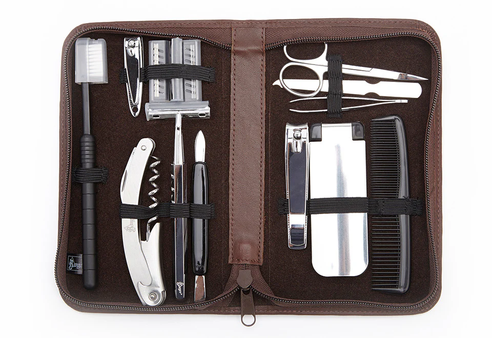 Personalized Luxury Travel Grooming Set - Image 4
