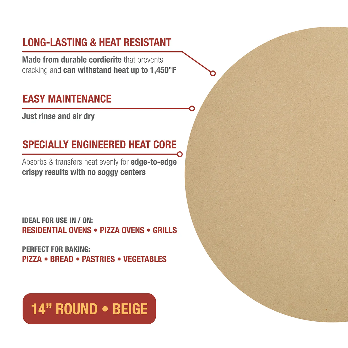 Pizza Stone and Peel Set - Image 3