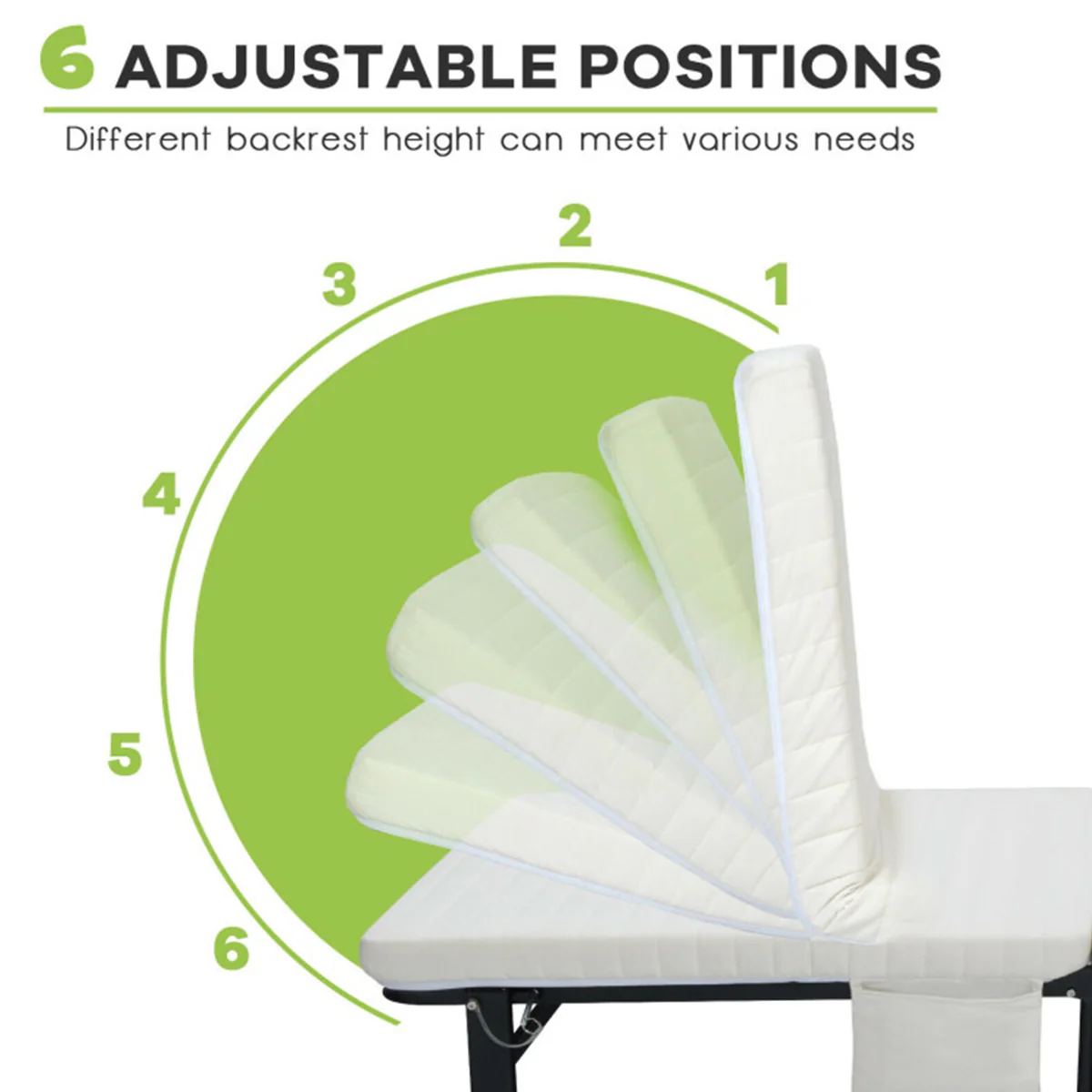 Portable Adjustable Guest Single Bed Twin Mattress - Image 11