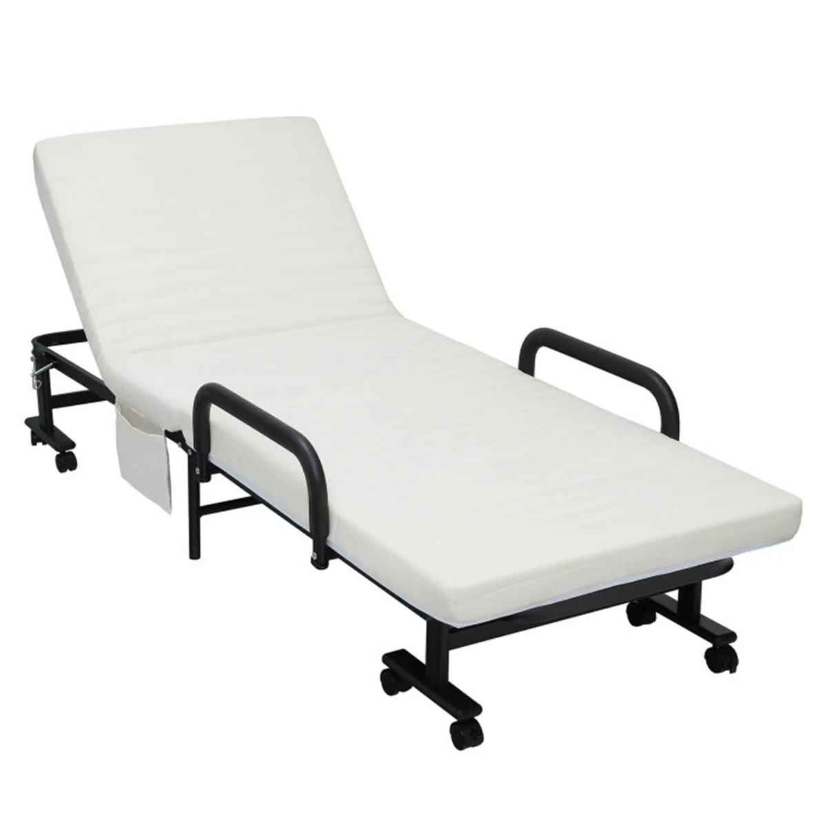 Portable Adjustable Guest Single Bed Twin Mattress - Image 2