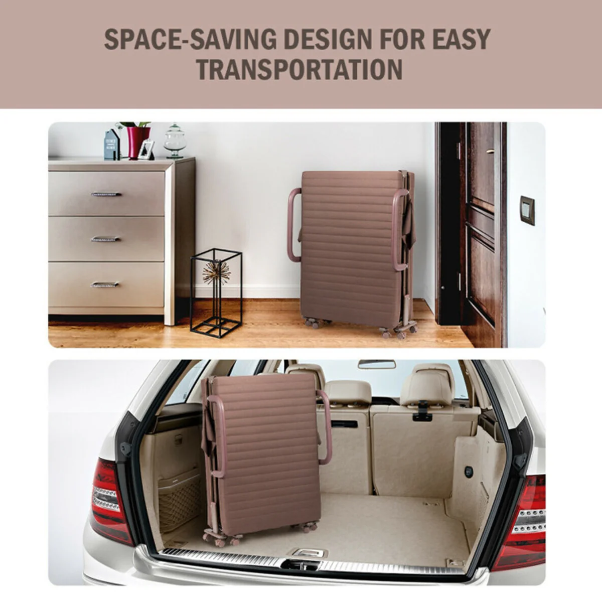 Portable Adjustable Guest Single Bed Twin Mattress - Image 27