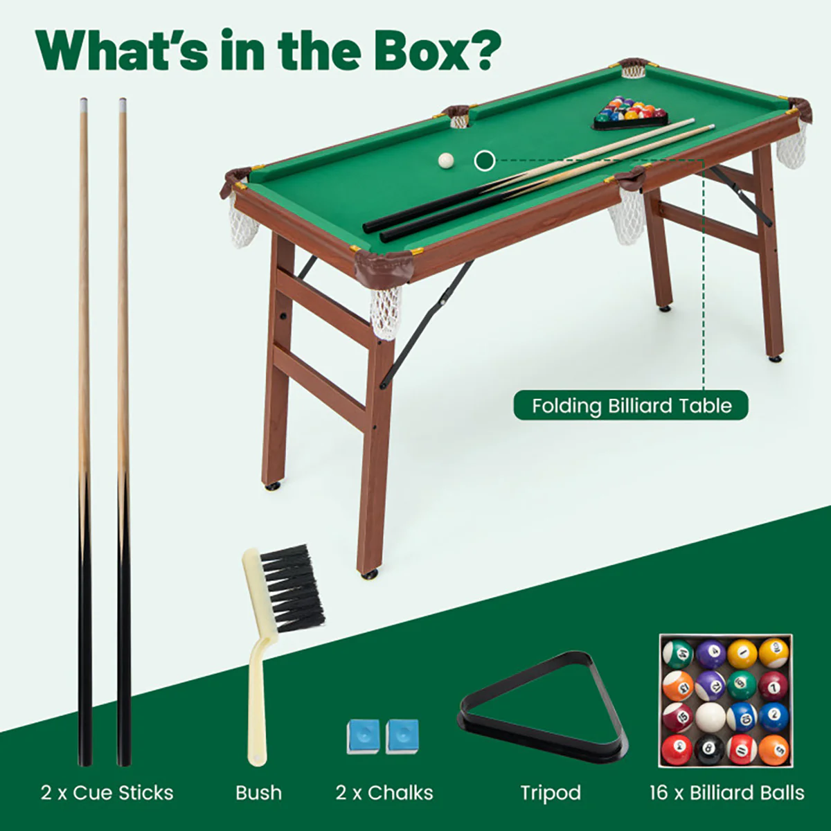 Portable Billiards Table Game Set - Image 6