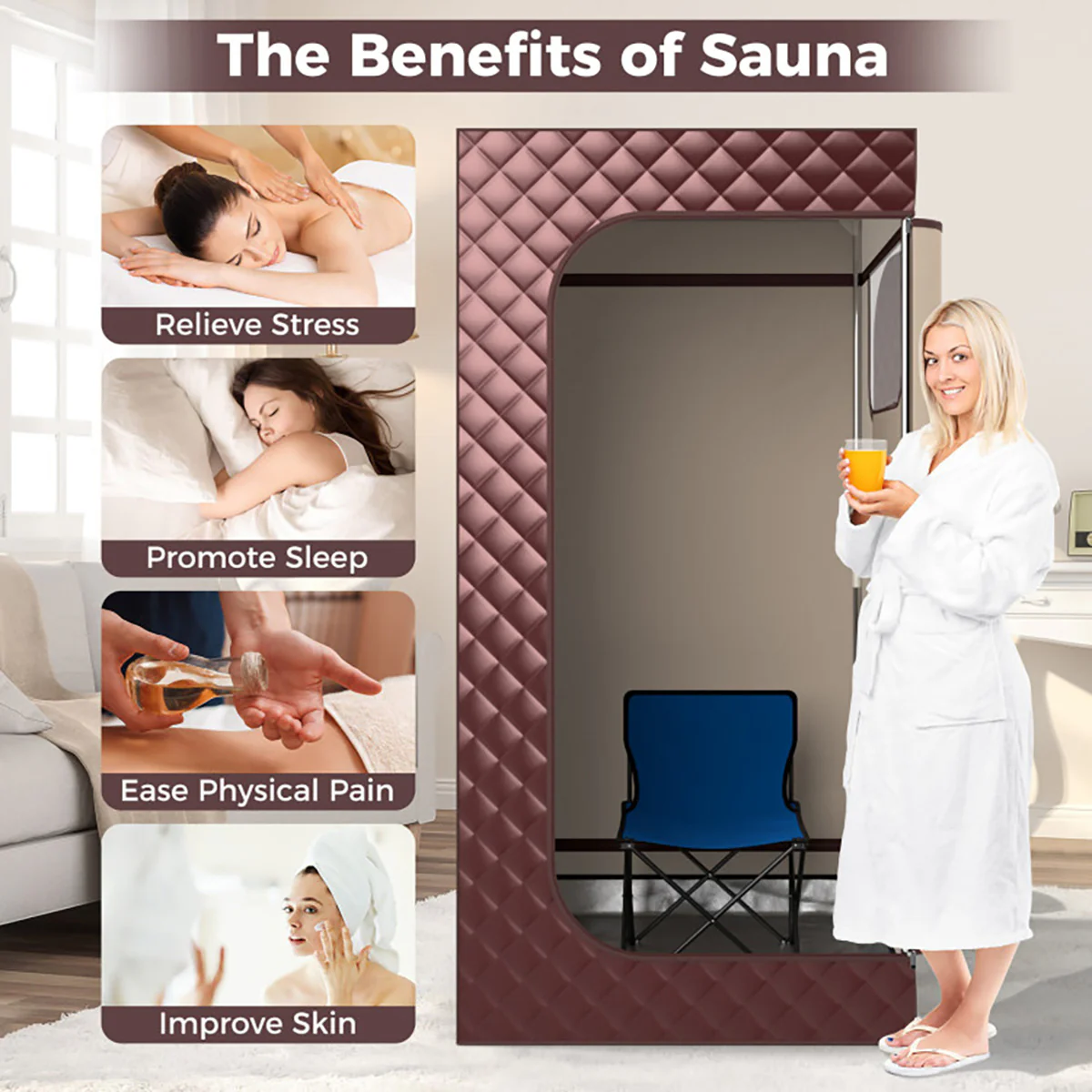 Portable Full Body Steam Sauna - Image 15