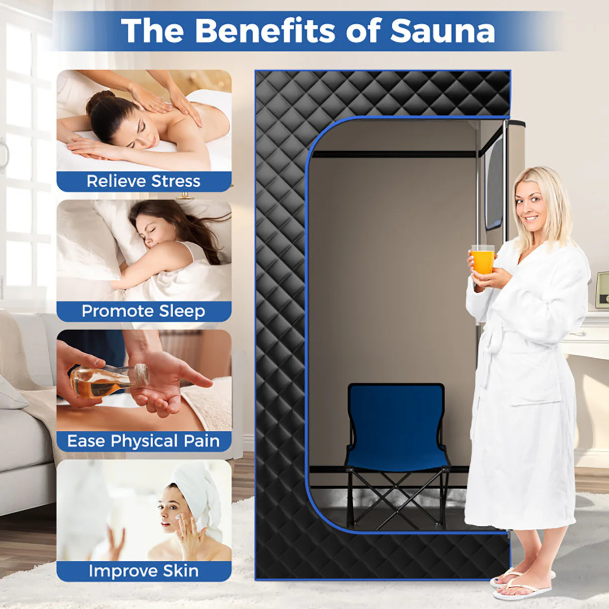 Portable Full Body Steam Sauna - Image 22