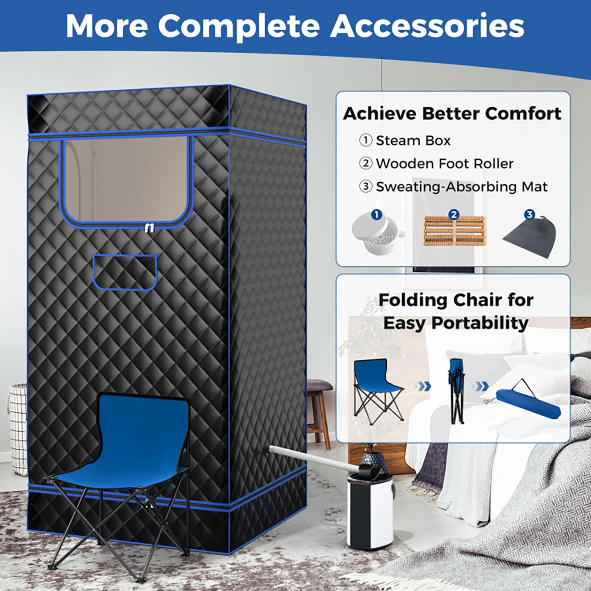 Portable Full Body Steam Sauna - Image 25