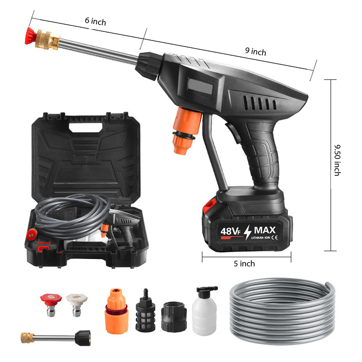 Portable Rechargeable High Pressure Power Washer - Image 2