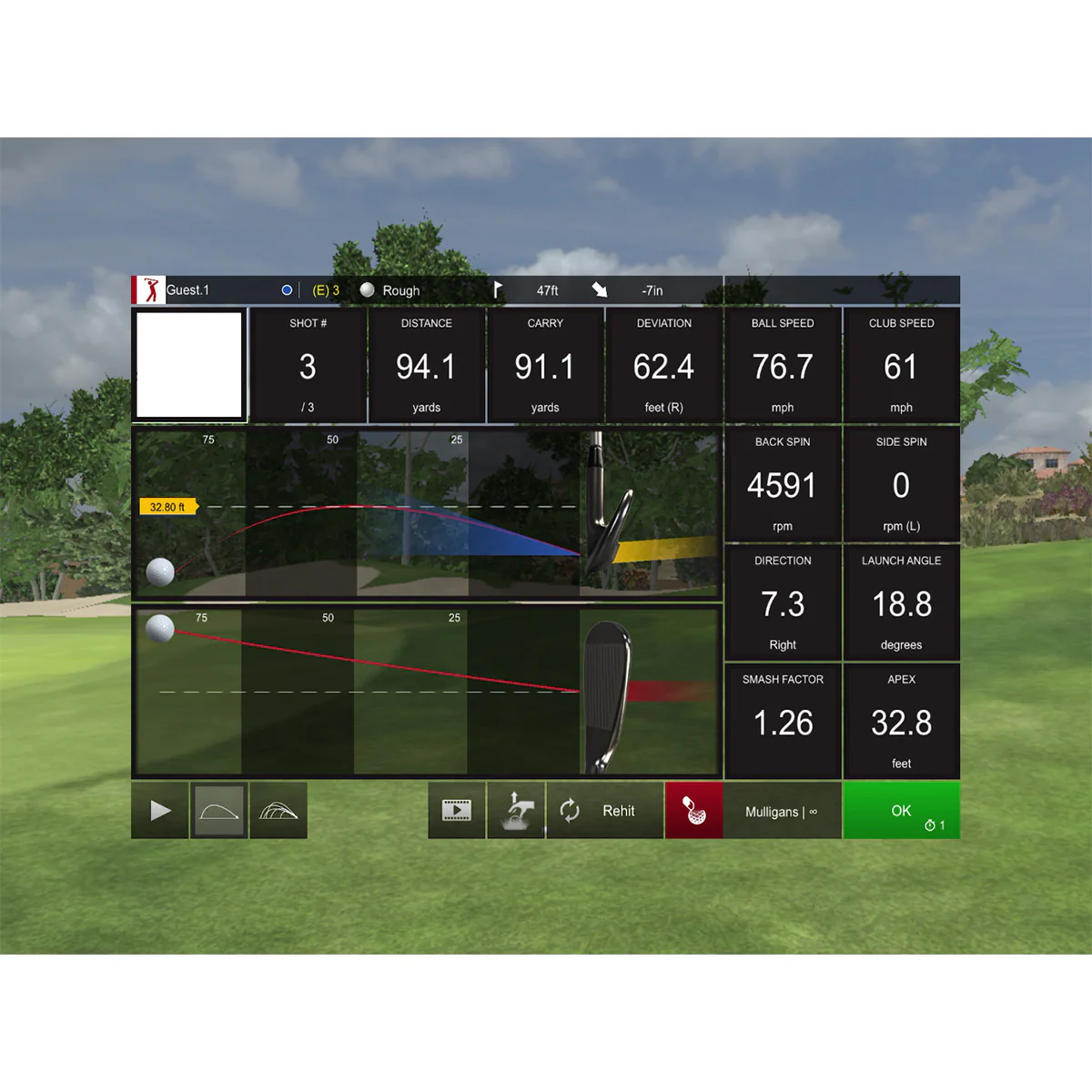 PRO Launch Monitor and 3D Driving Range Simulator - Image 4