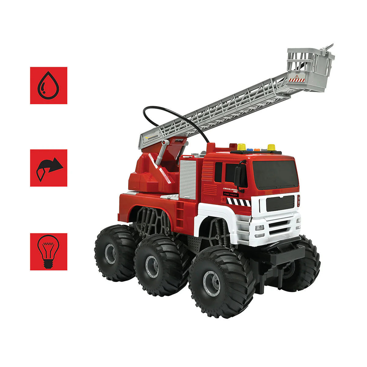 RC Fire Truck with Lights and Sounds - Image 4