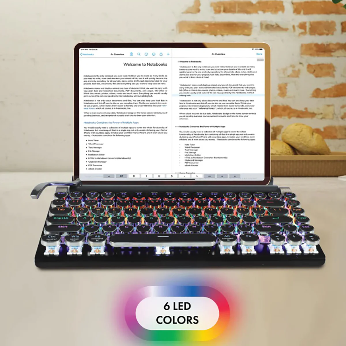 Retro LED Typewriter Keyboard