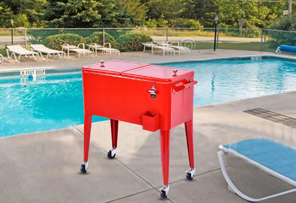 Retro Patio Cooler Cart - Image 11