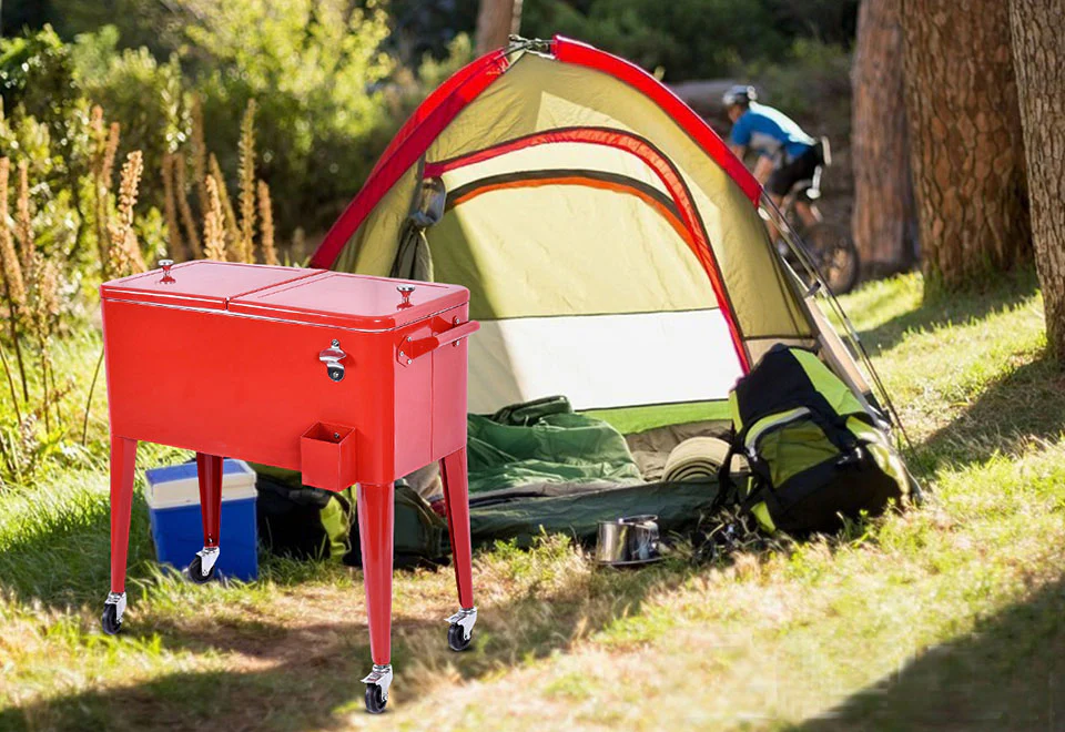 Retro Patio Cooler Cart - Image 14