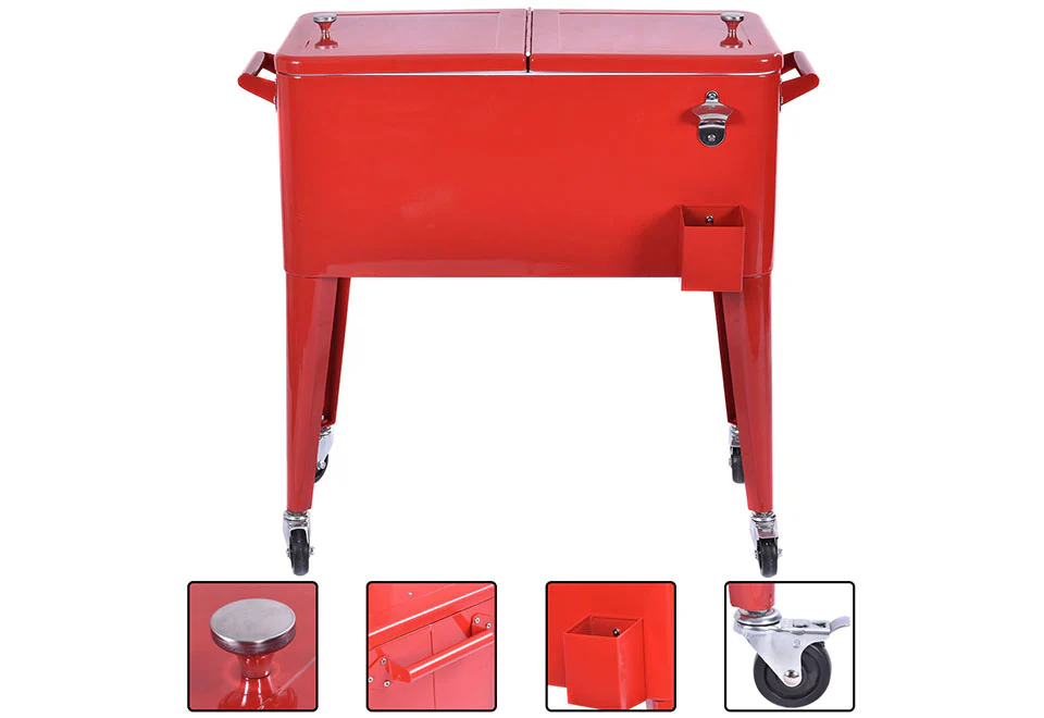 Retro Patio Cooler Cart - Image 19