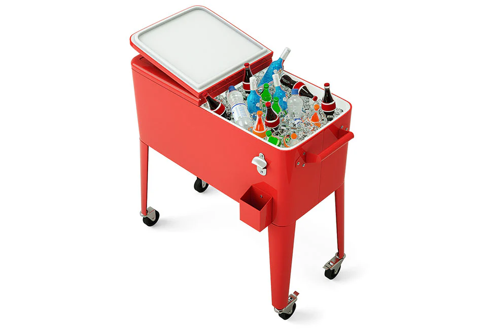 Retro Patio Cooler Cart - Image 3