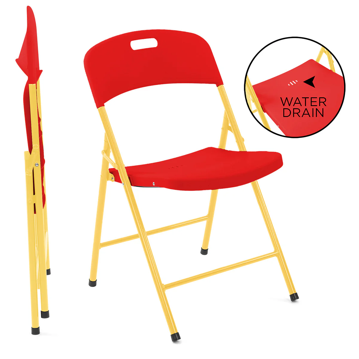 Rolling Table with 4 Folding Chairs Combo - Image 32