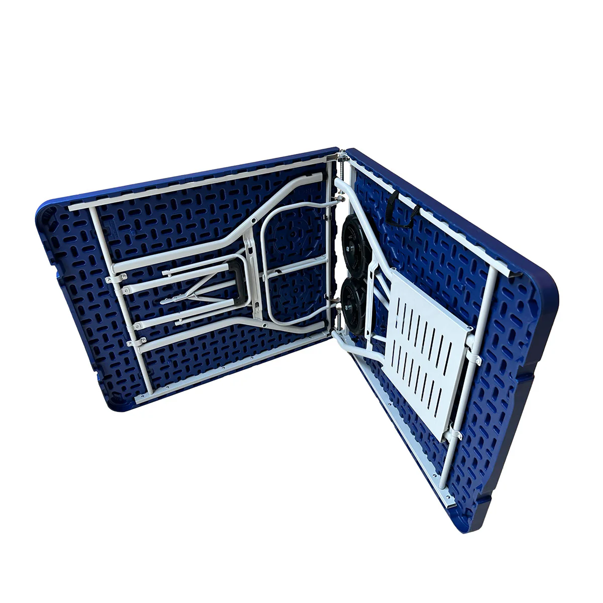 Rolling Table with 4 Folding Chairs Combo - Image 6