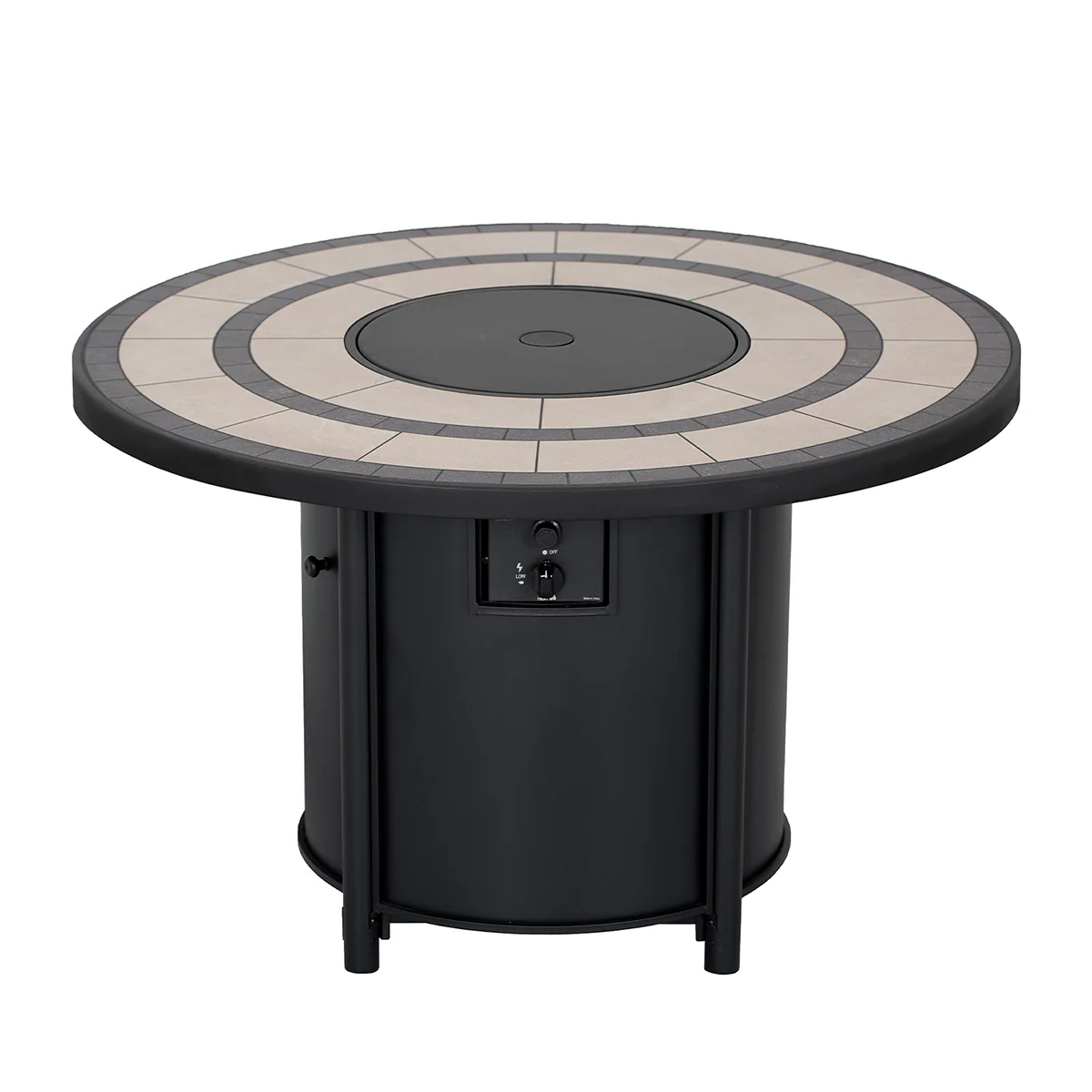 Round Propane Gas Fire Pit Table - Image 8