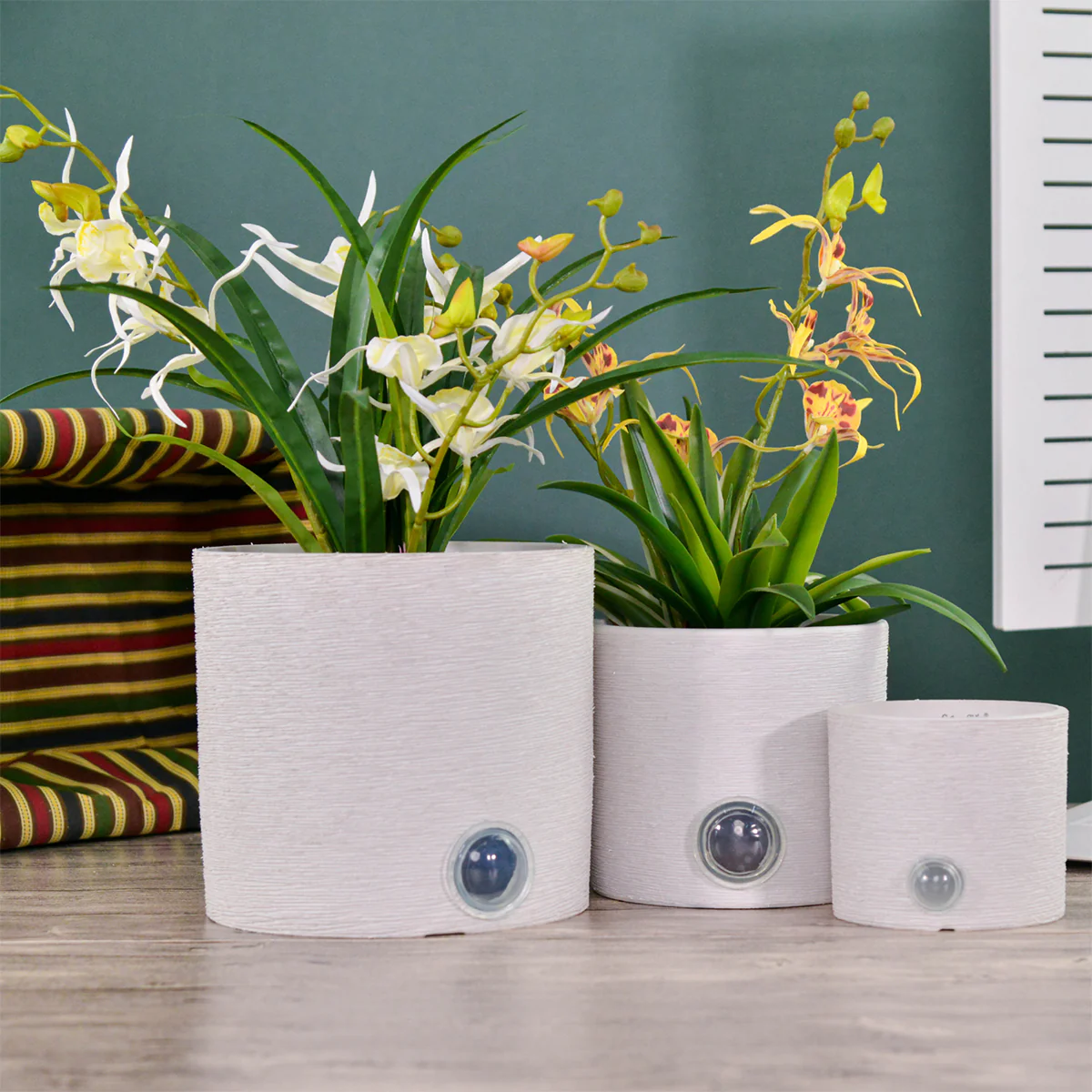 Self-Watering Cylinder Pot System for Indoor Plants (Set of 3) - Image 10