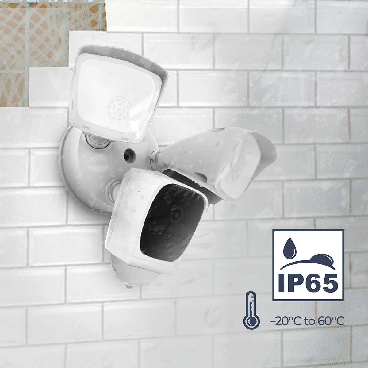 Smart Wi-Fi Floodlight Security Camera