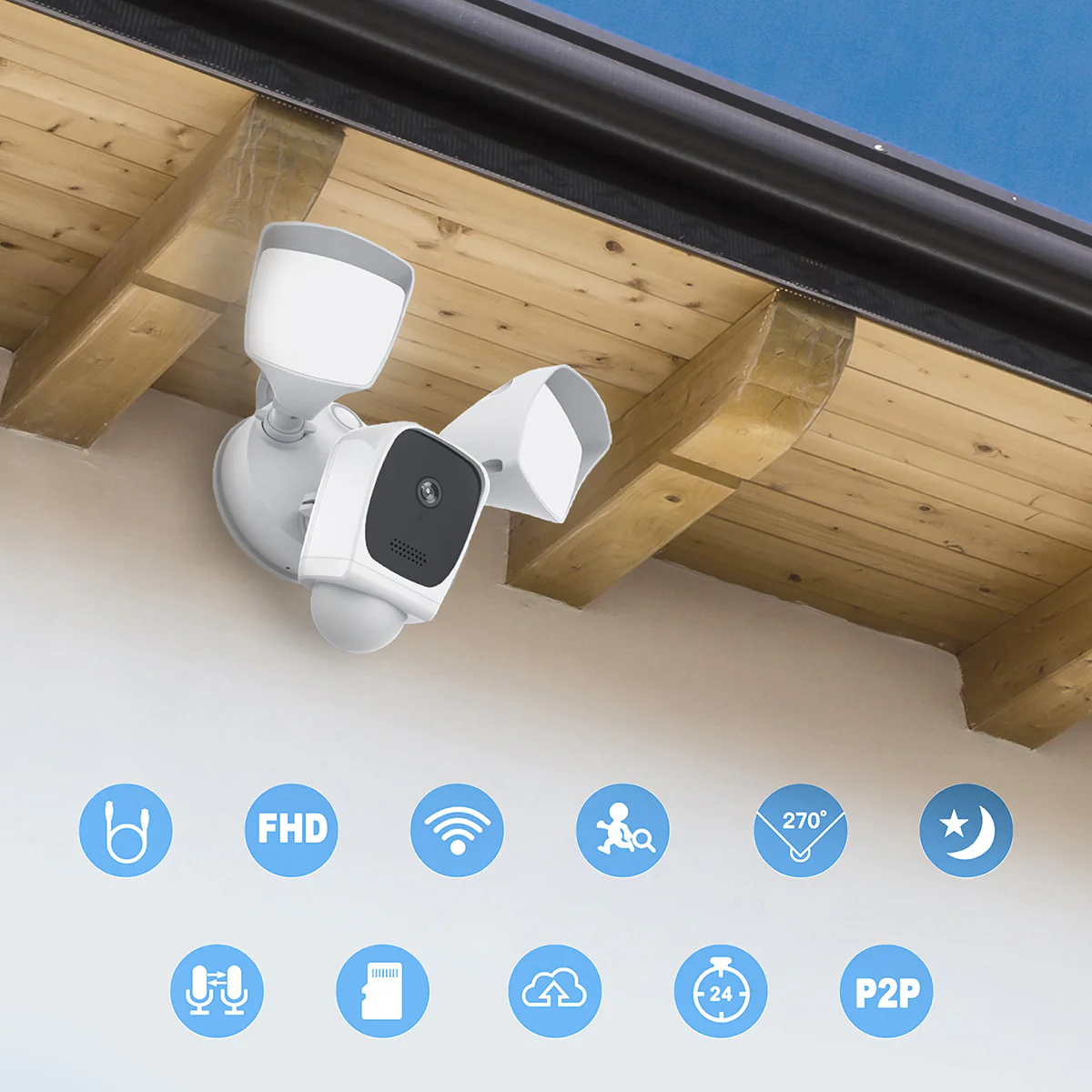 Smart Wi-Fi Floodlight Security Camera - Image 6