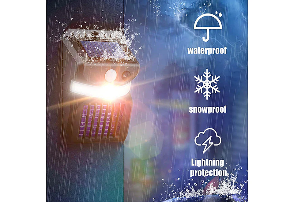Solar Bug Zapper Motion Sensor Lights - Image 3